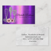 ケータリングパーソナルシェフレストランドリップレッド金ゴールド 名刺 (正面/裏面)