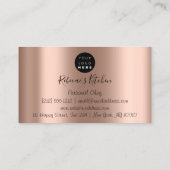 ケータリングパーソナルシェフレストランドリップ金ゴールドバラ 名刺 (裏面)