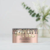 ケータリングパーソナルシェフレストランドリップ金ゴールドバラ 名刺 (スタンド正面)