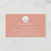 ケータリングパーソナルシェフレストランバラ赤面 名刺 (裏面)