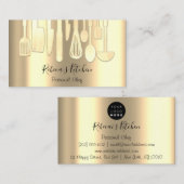 ケータリングパーソナルシェフレストラン金ゴールド 名刺 (正面/裏面)