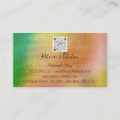 ケータリングパーソナルシェフレストランQRコードドライバー 名刺 (裏面)