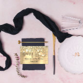 ケータリングパーソナルシェフレストランQRロゴ金ゴールド 名刺