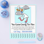 ケータリングパーソナルシェフ調理師ティアシート広告ズ チラシ (シングル)