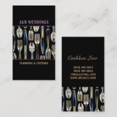 ケータリングパーティーウェディングプランナーレストラン 名刺 (正面/裏面)