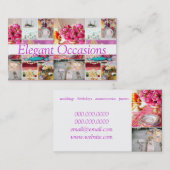 ケータリングパーティーサービス装飾大切な行事 名刺 (正面/裏面)