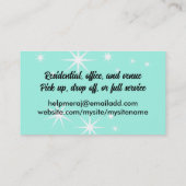 ケータリングパーティードリンク食品とワインの名刺 名刺 (裏面)