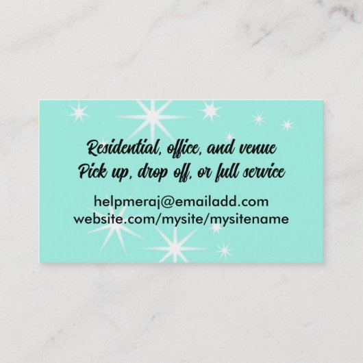 ケータリングパーティードリンク食品とワインの名刺 名刺 (裏面)