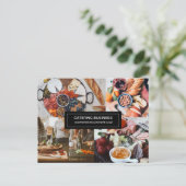 ケータリングビジネスのカスタマイズ可能な食品産業 ポストカード (スタンド正面)