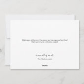 ケータリングビジネスフォトコラージュハッピーホリデー シーズンカード (裏面)