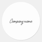 ケータリングビジネス食品シール ラウンドシール (正面)