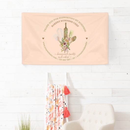 ケータリングベーカリーシェフピ素朴ンク 横断幕 (インサイチュ)