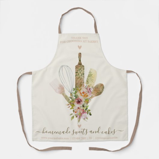 ケータリングベーカリーシェフ素朴料理 エプロン (正面)