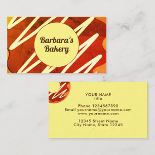 ケータリングベーカリーパストリービジネスカードテンプレート 名刺