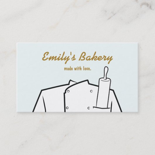 ケータリングベーカリーペストリー転がシェフズピン 名刺 (正面)