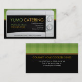 ケータリングマイクロ波ホスピタリティ名刺 名刺 (正面/裏面)