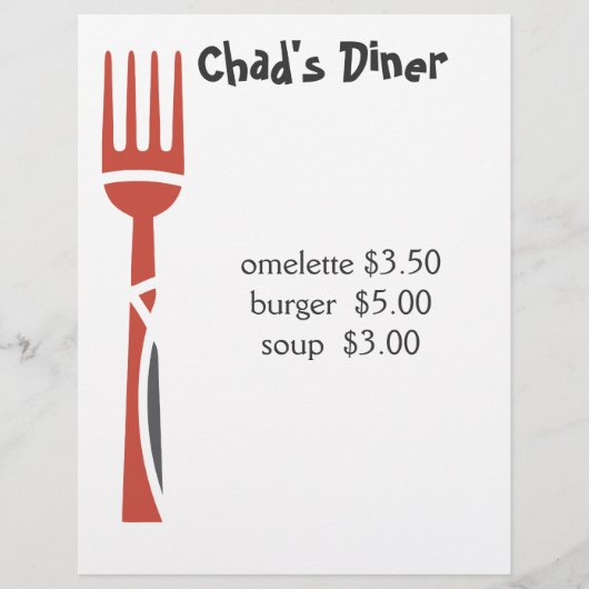 ケータリングメニュー (正面)