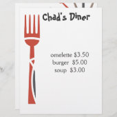 ケータリングメニュー (正面/裏面)