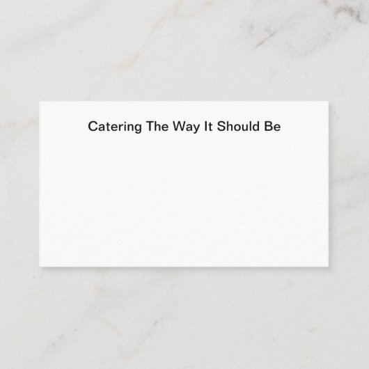 ケータリングモダンの新しい名刺 名刺 (裏面)