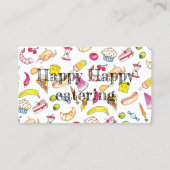 ケータリングレストランイベントプランナー食料品店 名刺 (裏面)