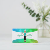 ケータリングレディーロゴ名刺 名刺 (スタンド正面)