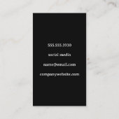 ケータリングワインガラスロゴ |宴会 名刺 (裏面)