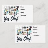 ケータリング会社パーソナルシェフビジネスカード 名刺 (正面/裏面)
