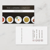 ケータリング会社フォトプロフェッショナル 名刺 (正面/裏面)