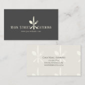 ケータリング会社プロフェッショナルシェフ 名刺 (正面/裏面)