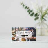 ケータリング労働者 |料理 名刺 (スタンド正面)