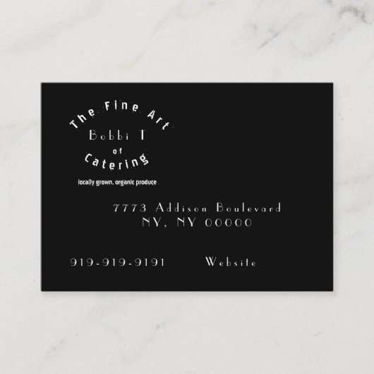 ケータリング名刺 名刺 (正面)