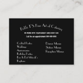 ケータリング名刺 名刺 (裏面)