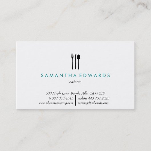 ケータリング名刺 名刺 (正面)