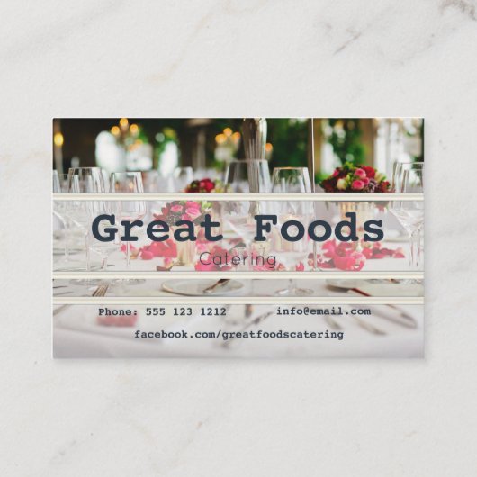 ケータリング名刺 名刺 (裏面)