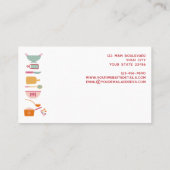 ケータリング名刺 名刺 (裏面)