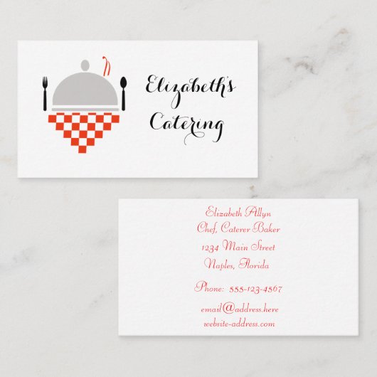 ケータリング名刺 名刺 (正面/裏面)