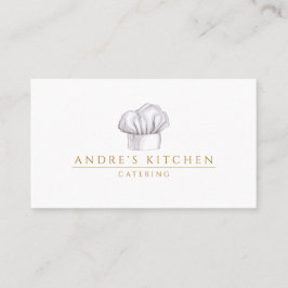 ケータリング料理の水彩シェフズハット 名刺