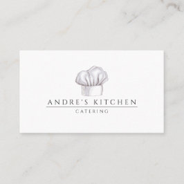 ケータリング料理の水彩シェフズハット 名刺