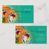 ケータリング業、写真テンプレート 名刺 (正面/裏面)