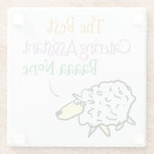 ケータリング補助人デザイン ガラスコースター (裏面)