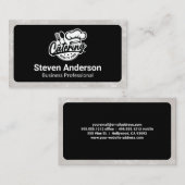 ケータリング食品ロゴ |レストラン 名刺 (正面/裏面)