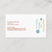 ケータリング 名刺 (裏面)