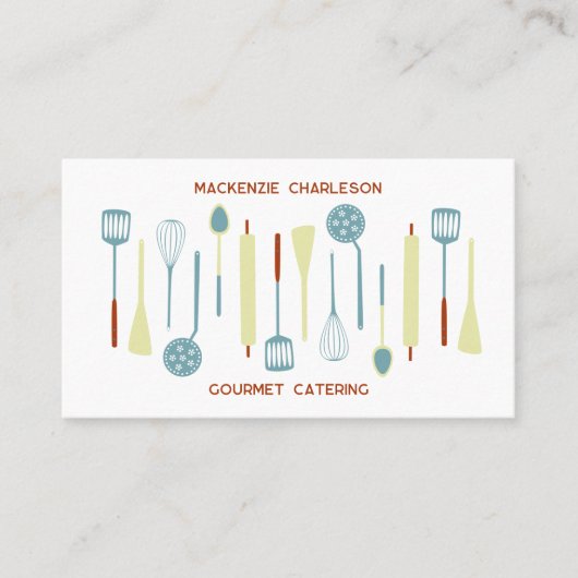 ケータリング 名刺 (正面)