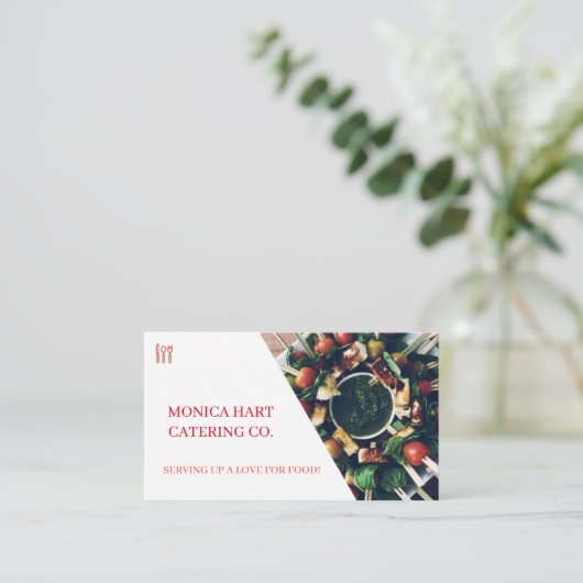 ケータリング 名刺 (スタンド正面)
