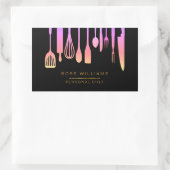 ケータリング 専属シェフ キッチン用品 長方形シール (バッグ)