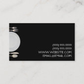 ケータリング，食べ物，レストラン，シェフ，プランナー 名刺 (裏面)