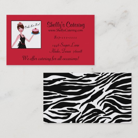 ケータリングDIVA名刺 名刺 (正面/裏面)