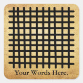 ケートPA | Adinkraよい結婚の象徴 スクエアシール (正面)