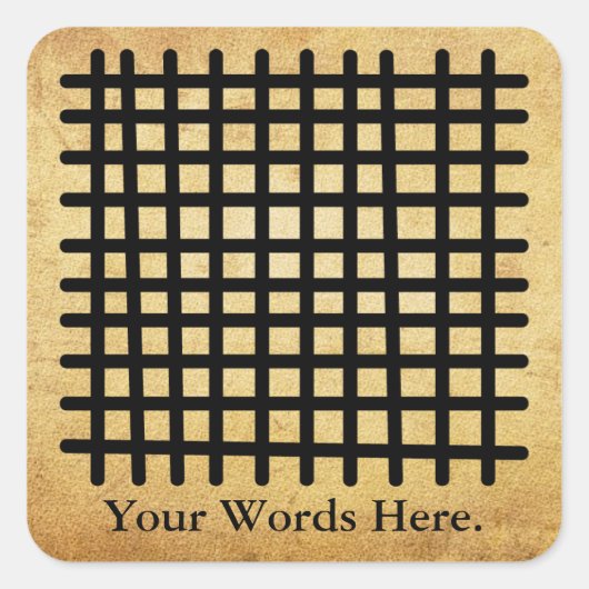 ケートPA | Adinkraよい結婚の象徴 スクエアシール (正面)