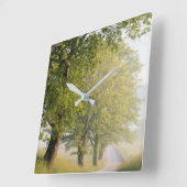 ケードズコーブ|スモ素晴らしーキー山脈(TN) スクエア壁時計 (傾斜)